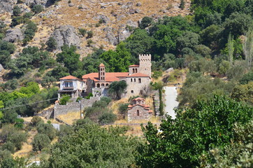 Fototapeta na wymiar Moni Pithari monastery,Lesbos island,Greece