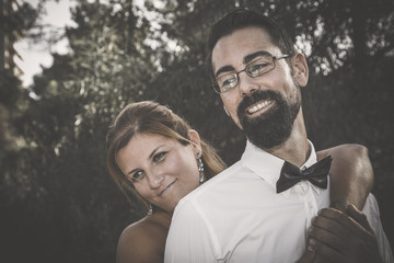 Wedding day at sea and in the forest