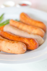 mixed  sausage  on dish