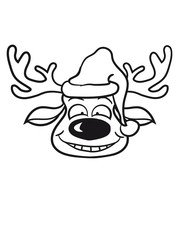 Santa Hat Moose