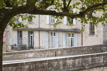 Typische Hausfassade in Frankreich, Europa