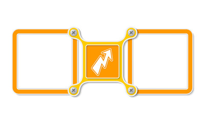 Two blank text boxes for your text and flash