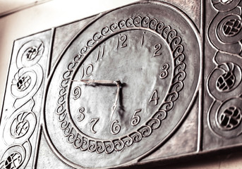 vintage mechanical watch closeup