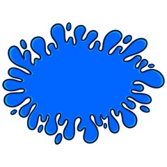 Water Splat Cartoon