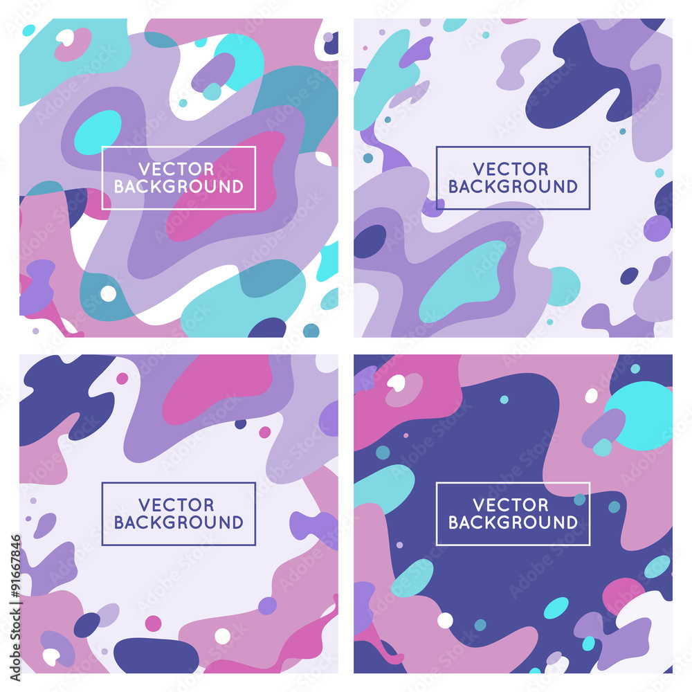 Poster vector decorative abstract background
