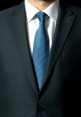 businessman in a luxury suit - close up