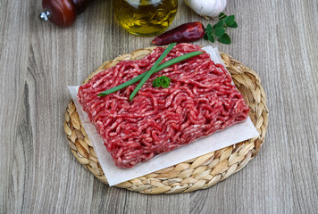 Minced beef meat
