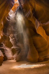 beautiful stone formations in Antelope Canyon