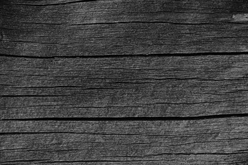 Wooden Plank Board Grey Black Wood Tar Paint Texture Detail Old Aged Dark Cracked Timber Rustic Macro Closeup Horizontal Pattern Blank Empty Rough Textured Copy Space Weathered Painted Background