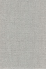 Fototapeta na wymiar Grey Khaki Cotton Fabric Texture Background, Detailed Macro Closeup, Large Vertical Textured Gray Linen Canvas Burlap Copy Space Pattern
