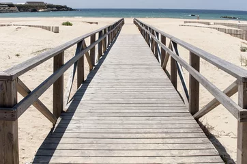 Papier Peint photo autocollant Plage de Bolonia, Tarifa, Espagne Hermosas playas de la costa de Tarifa en Andalucía