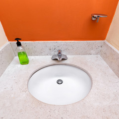 Bathroom sink at restroom