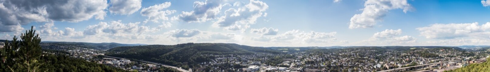 Fototapeta na wymiar siegen city panorama germany