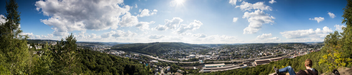 siegen city panorama germany