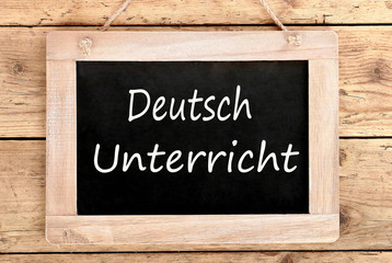Schild Deutschunterricht