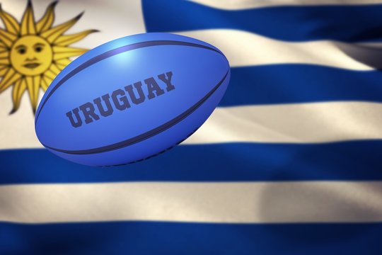 Composite image of uruguay rugby ball