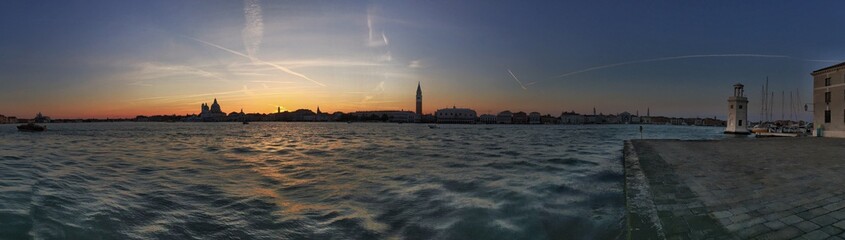 Fototapeta na wymiar Venice at sunset