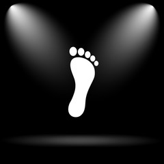 Plakat Foot print icon