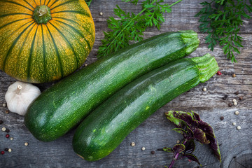 Fresh organic gardening vegetables