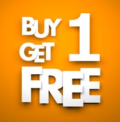 Buy one get one free
