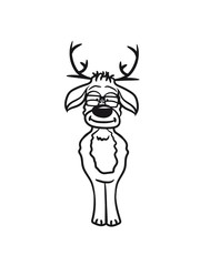 nerd geek smart glasses deer stag moose