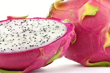 Dragon Fruit on white background