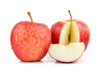 apples on white background