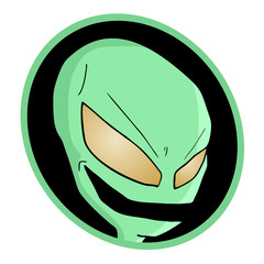 alien face
