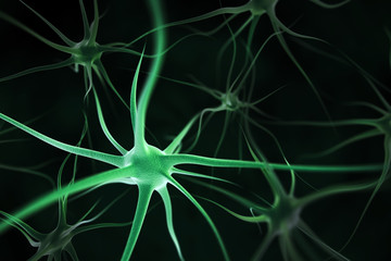 Neurons abstract background