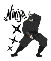 danger ninja illustration