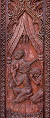 Murals wood carvings
