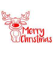 merry christmas moose red