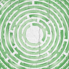 Green circle maze
