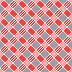 Diagonal seamless pattern in pink an gray trendy hues
