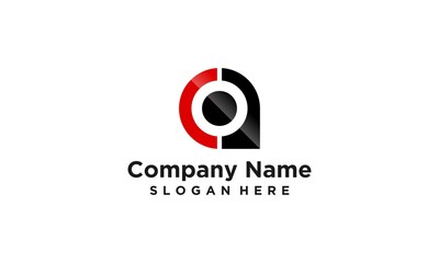 Fototapeta premium combination circle and a logo