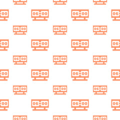 seamless pattern with digital Clock