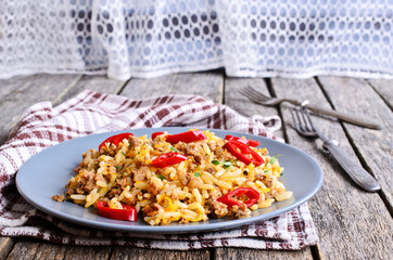 Rice with minced meat