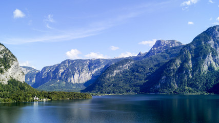 Hallstättersee von Gebirge, See, Berg
