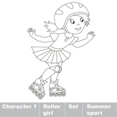 Summer outdoor games for children.