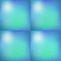 Set of four geometric background