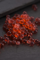 strawberry caviar, molecular gastronomy