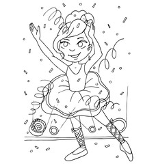 the coloring with a set of images of children in kindergarten who are passionate about their favorite thing or hobby