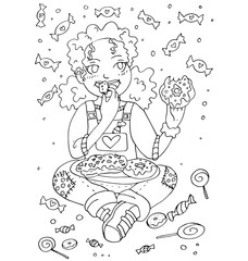 the coloring with a set of images of children in kindergarten who are passionate about their favorite thing or hobby