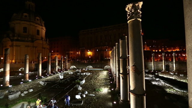 Colum of Trajan Forum at Rome Lazio Italy