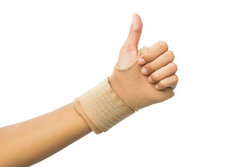 hand splint for broken bone treatment