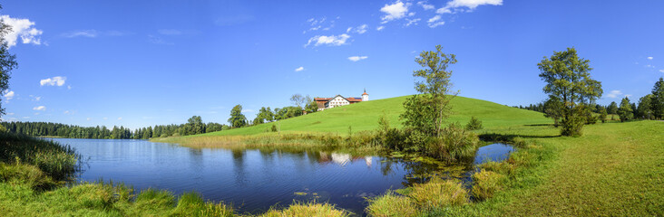 idyllische Landschaft im Ostallgäu