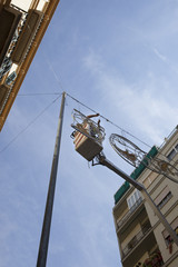 Tower pole for fair decoration