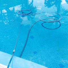 Process of cleaning swimming pool