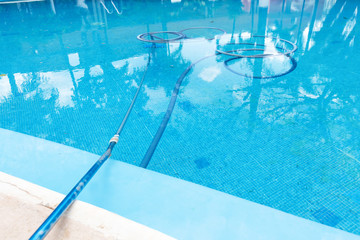 Process of cleaning swimming pool