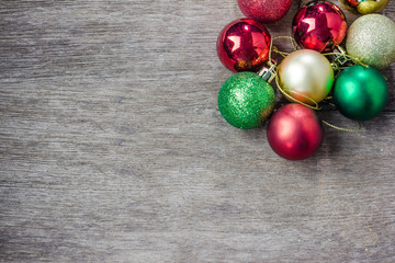 Colorful collection of Christmas Balls